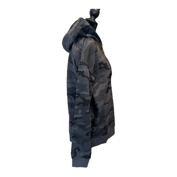 New Vixxon Gray Black Camo Hoodie Womens Size L Fleece Jacket Dixxon Flannel Co - Picture 9 of 15